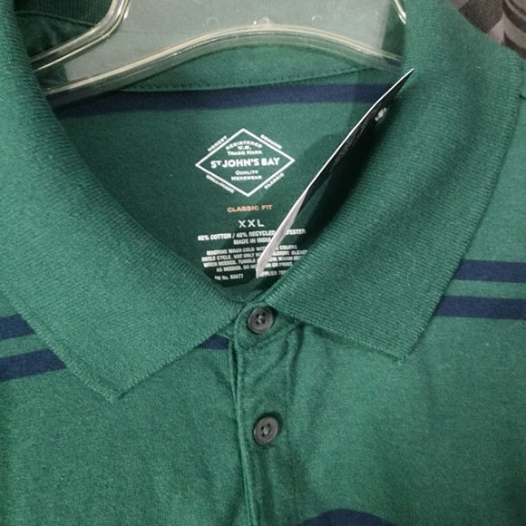 NWT ST JOHN'S BAY MEN'S 2X POLO LONG SLEEVE - Picture 3 of 3